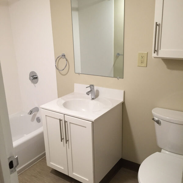 Berkshire Peak multifamily housing bathroom renovation