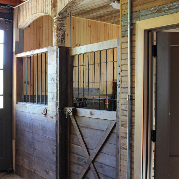 Former horse stalls at UMass Horse Barn