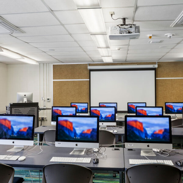 Westfield State University Catherine Dower Center Classroom with computers