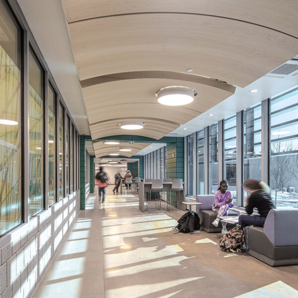 Concourse walkway at One Stop Student Success Center